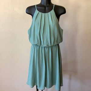 Lush chiffon blouson skater dress